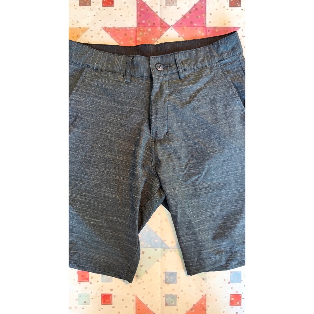 Burnside Mens Hybrid Shorts Charcoal Gray Heather Quick Dry Size 32